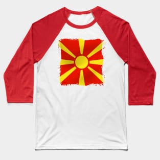 Macedonia Artwork Baseball T-Shirt